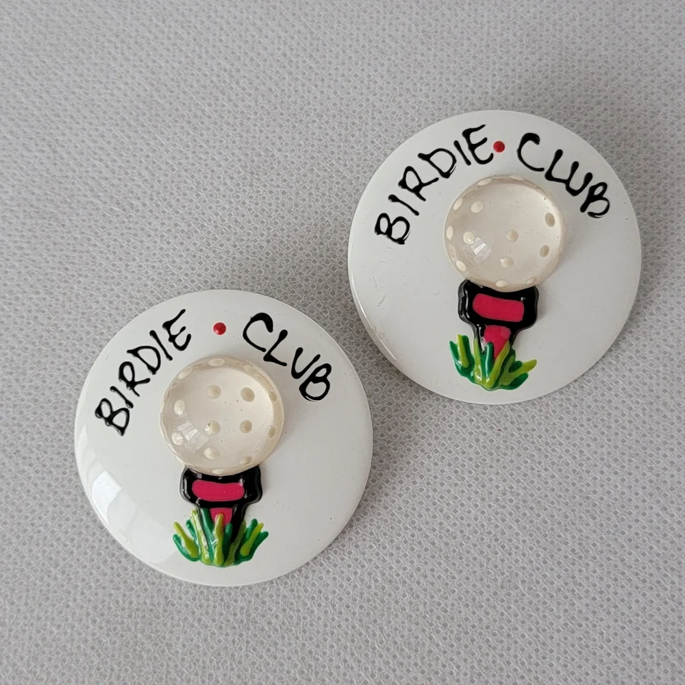 Birdie Club Earrings Golf